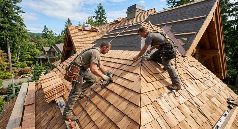 Cedar Shake Roof Construction detail